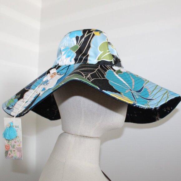 NWT Johnny Was Biya JWLA 3J Workshop Reversible Beach Hat Zolita One Size - Picture 1 of 13